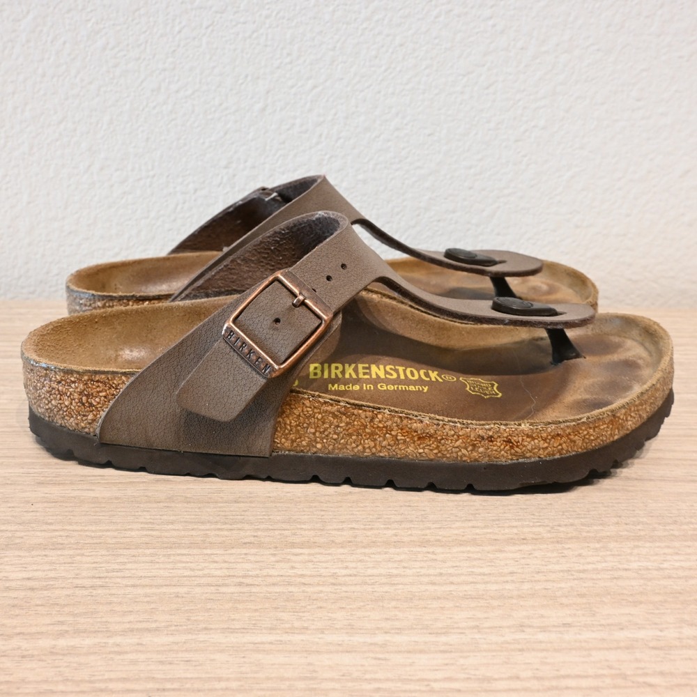 Birkenstock Gizeh Brown Thong Sandals EU 36 US 5 - 5.5 Regular Birko-Flor - Picture 3 of 6